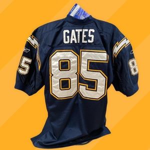 BRAND NEW NFL San Diego Chargers ANTONIO GATES JERSEY - Navy Blue Hand Stiched